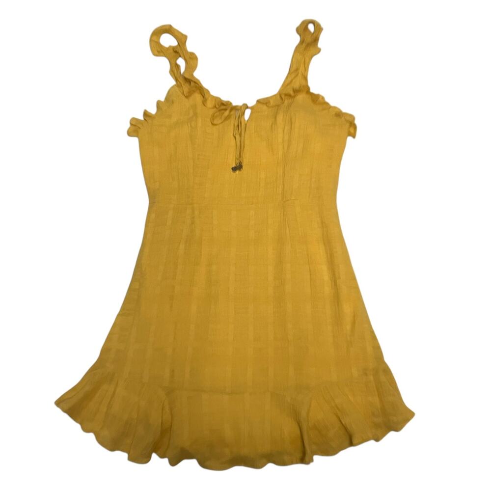 Selfie Leslie Women's Yellow Mini Dress Size Large